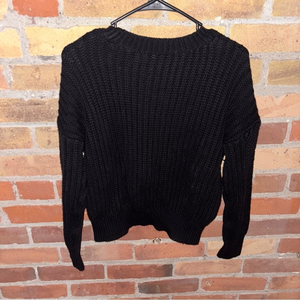 Ann Taylor Black Women's Crew Neck Sweater - Picture 4 of 5